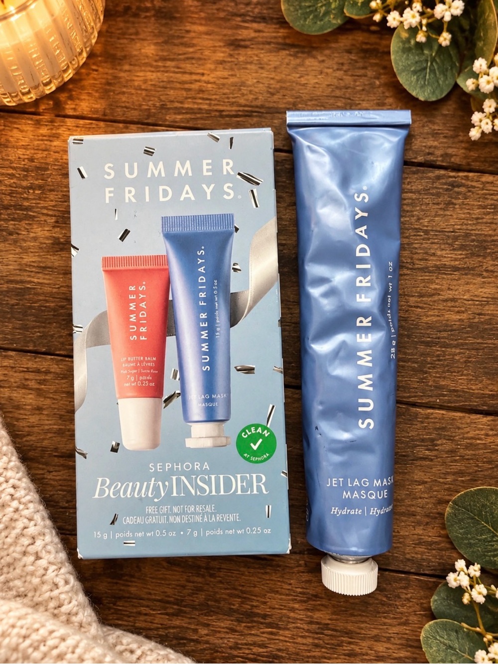 Summer Fridays Jet Lag Mask + a Sephora Beauty Insider Summer Fridays Gift Set